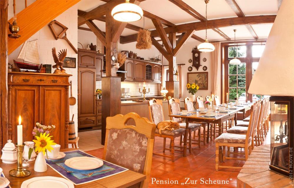 Pension Zur Scheune 普劳西 外观 照片